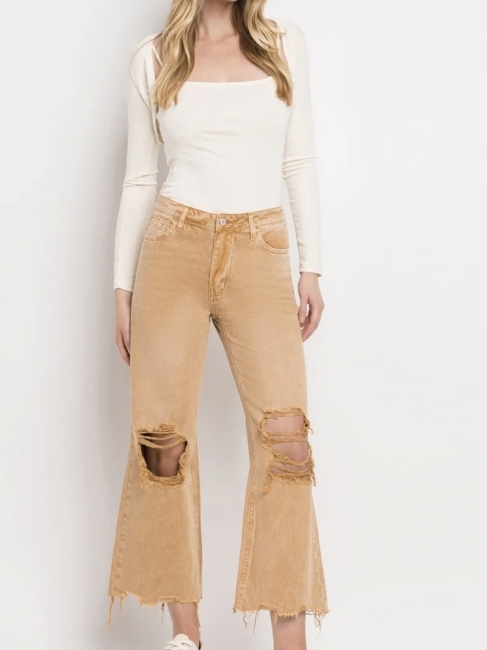 Vervet Cropped Flare Jeans - Picture 2 of 4
